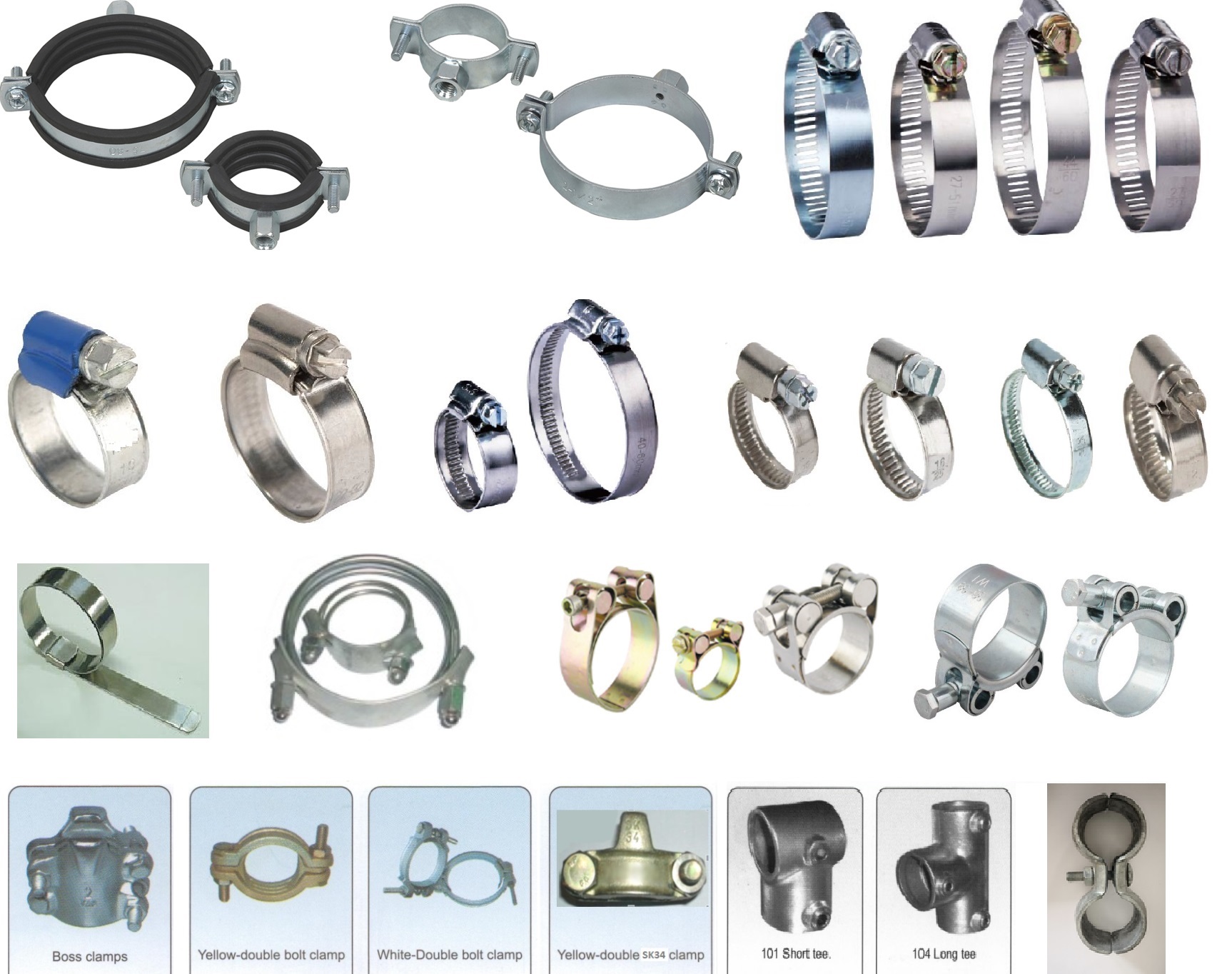 kinds of clamps