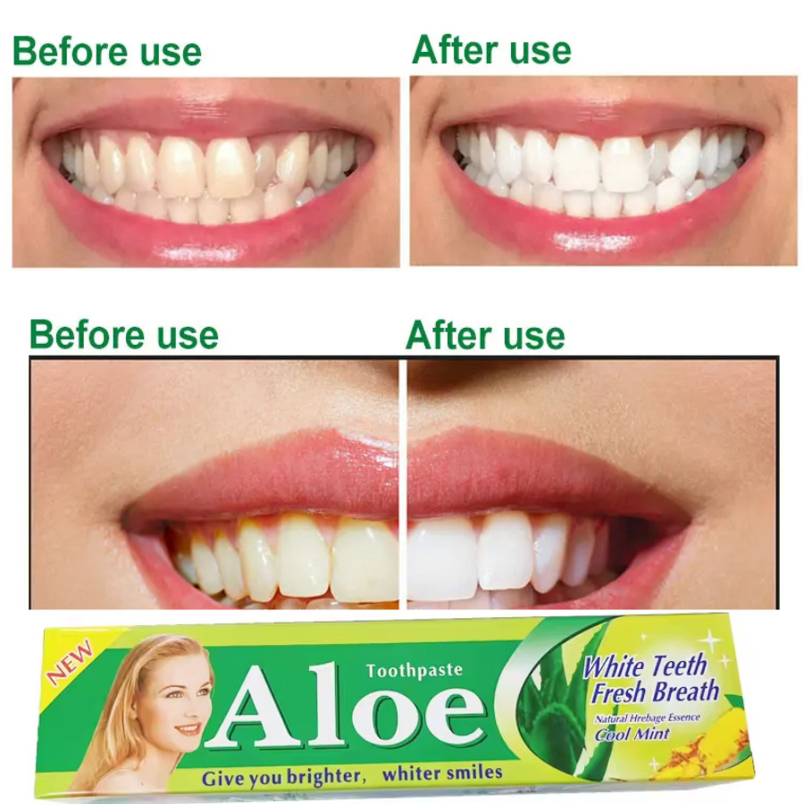 Toothpaste aloe. Toothpaste aloe.