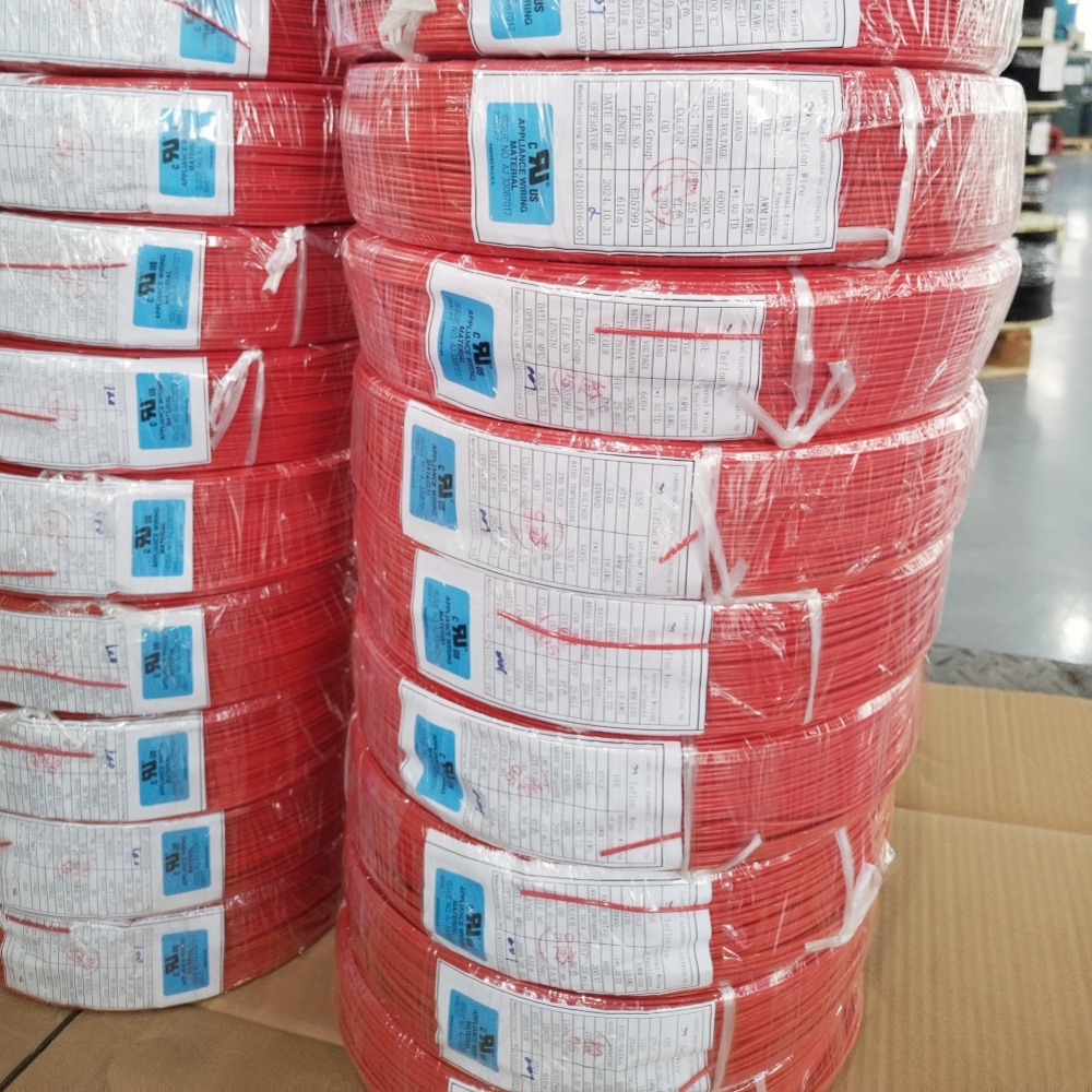 UL1330 18# red Fluorine plastic wire UL1330 18# red Fluorine plastic wire
