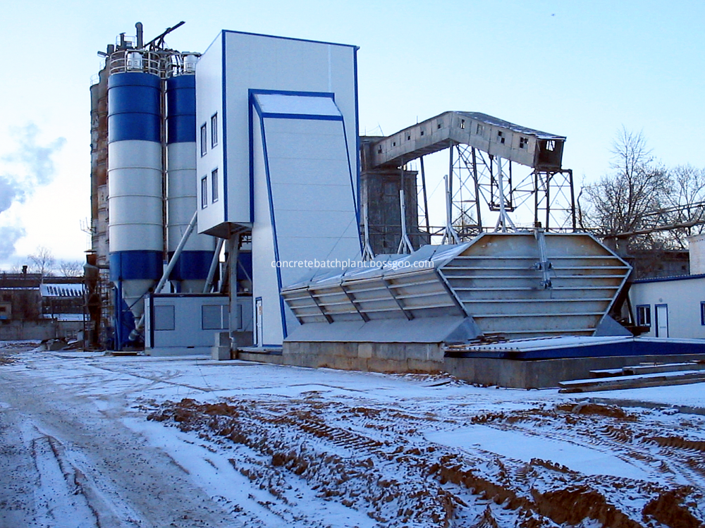 winter concrete batching plant