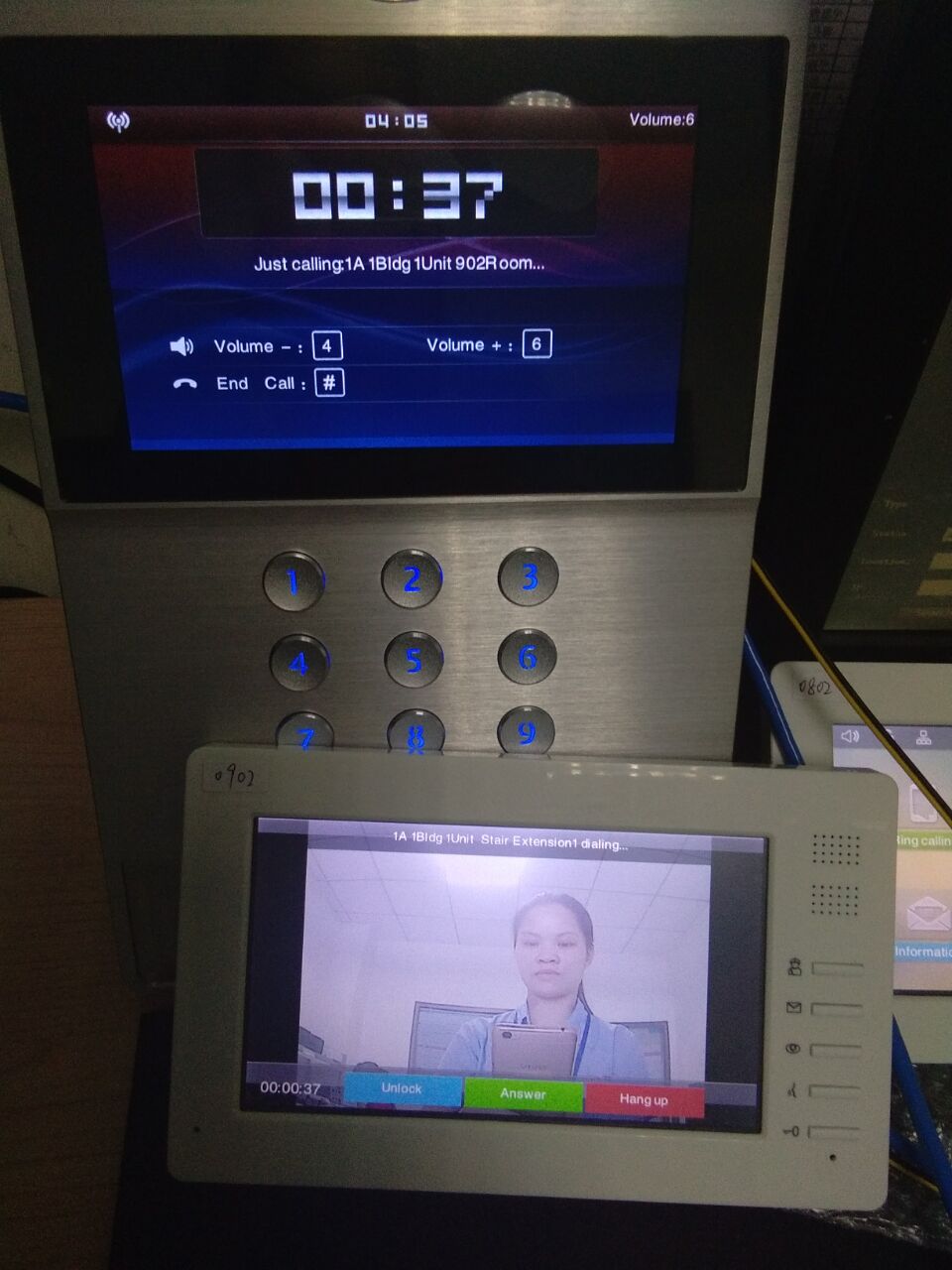 IP-видео домофон IP video door phone