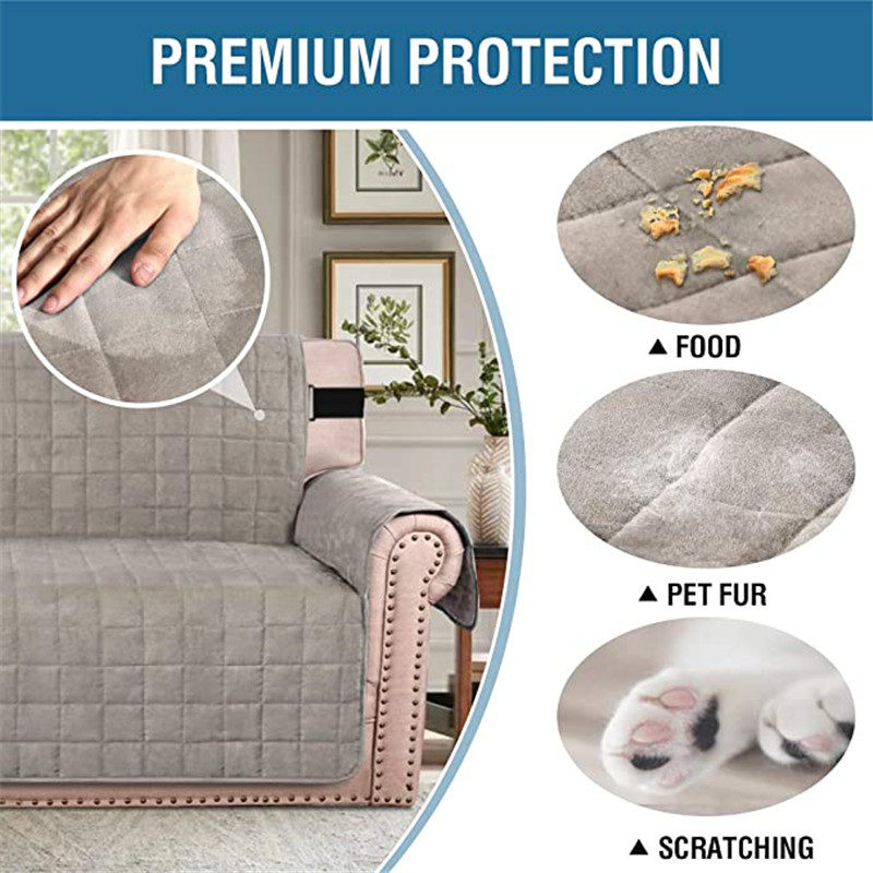 Бархатный чехол для дивана, кожаный чехол для стула Velvet Sofa Protector Leather Chair Cover