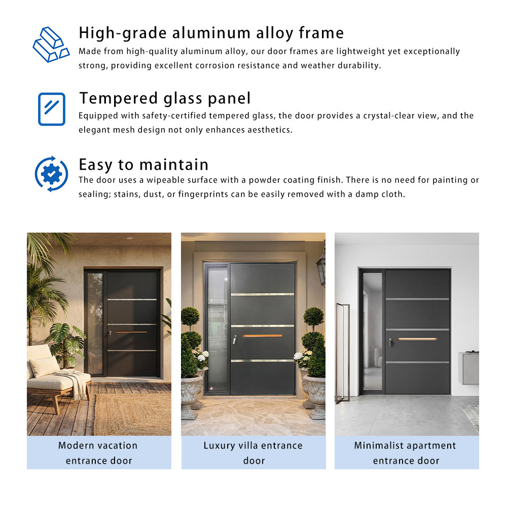 Glass Cast Aluminum Doors-02-X-03 Glass Cast Aluminum Doors-02-X-03