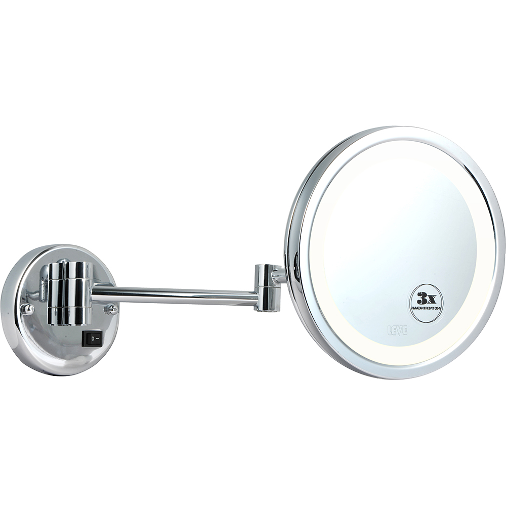 Lighted shaving mirror 