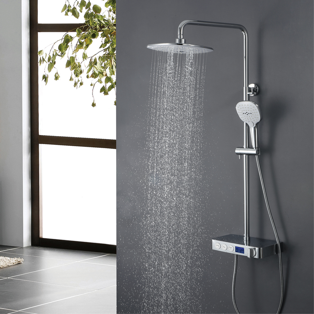 Digital theromstatic shower faucet