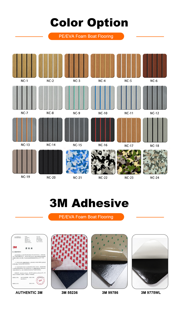 Custom-fit EVA boat flooring with strong adhesive backing Custom-fit EVA boat flooring with strong adhesive backing