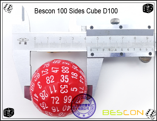 Bescon 100 Sides Dice D100-4 Bescon 100 Sides Dice D100-4