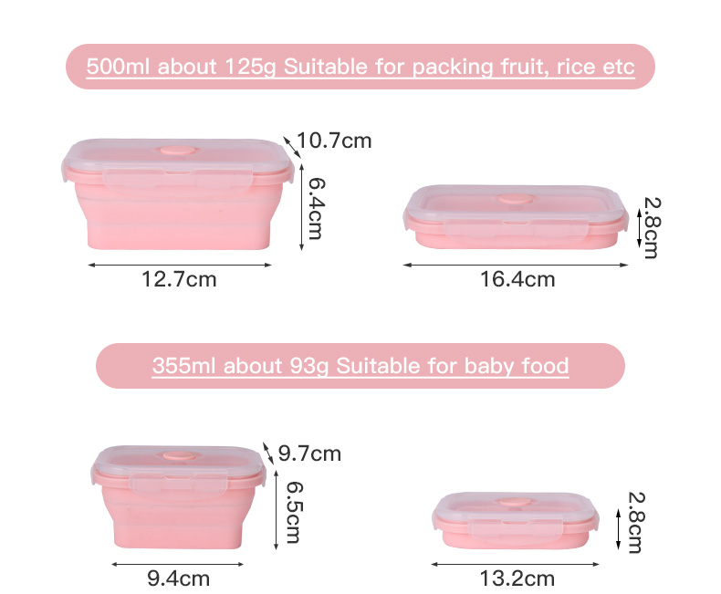 silicone lunch box MFZ-L007 silicone lunch box MFZ-L007