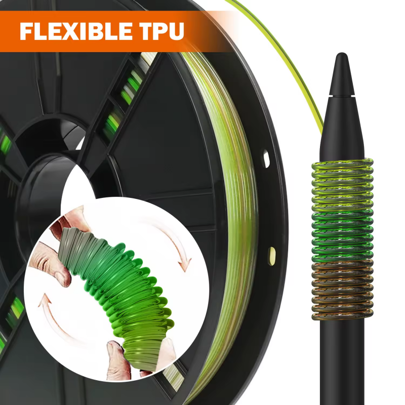 Rainbow Tpu 1.75mm Filament Rainbow Tpu 1.75mm Filament
