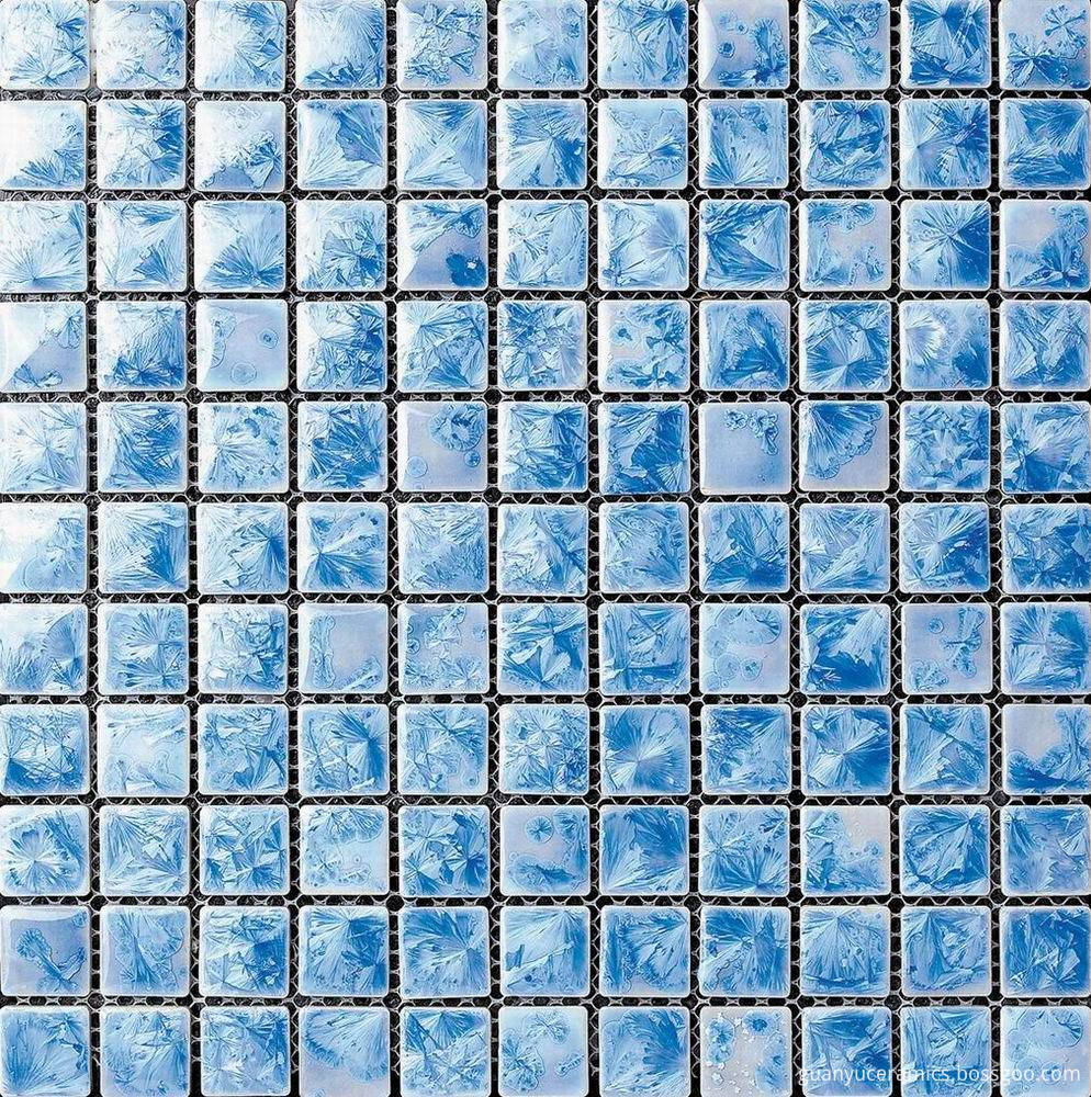 Blue Glazed Transforming Mosaic Tile