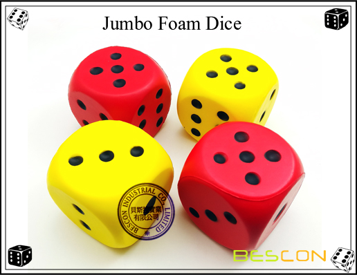 Jumbo Foam Dice-2 Jumbo Foam Dice-2