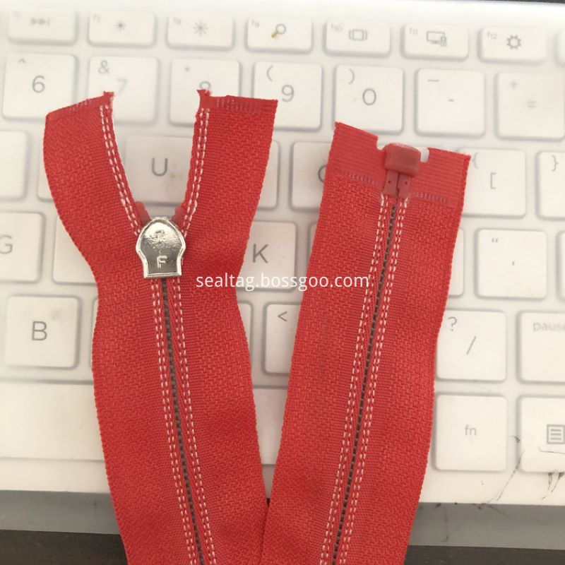 Zíper invisível vermelho Red Invisible Zipper