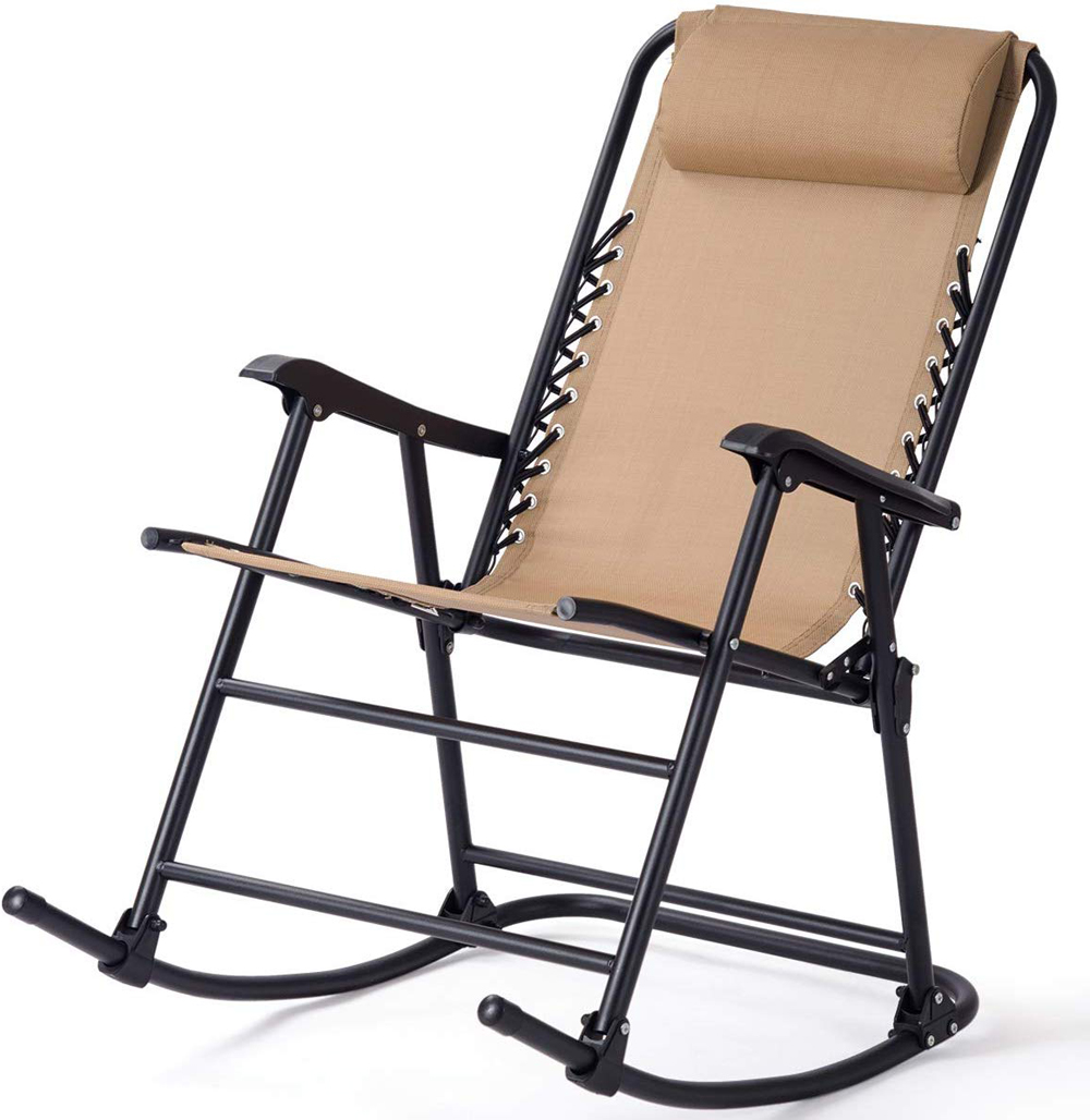 Mecedora Beige Beige Rocking Chair