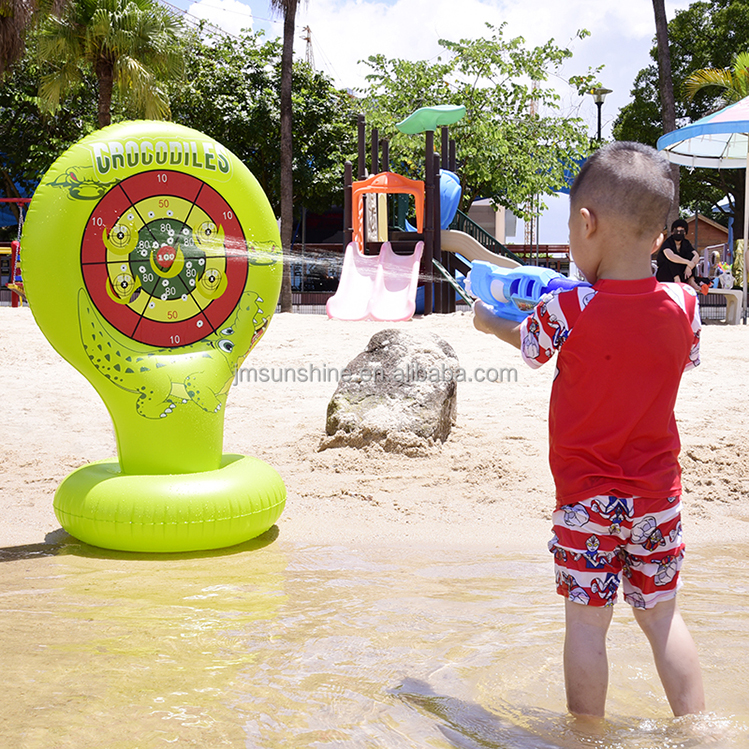 Hot Sell kiddie Crocodile Inflatable target shootout toys Hot Sell kiddie Crocodile Inflatable target shootout toys