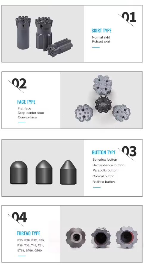 rock drill button bits3.8 rock drill button bits3.8