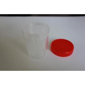 Screw Cover Urine Cup Transparent