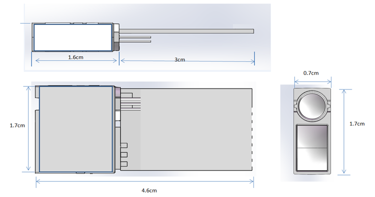 IT02S Mini Tof Sensor Module Diagram