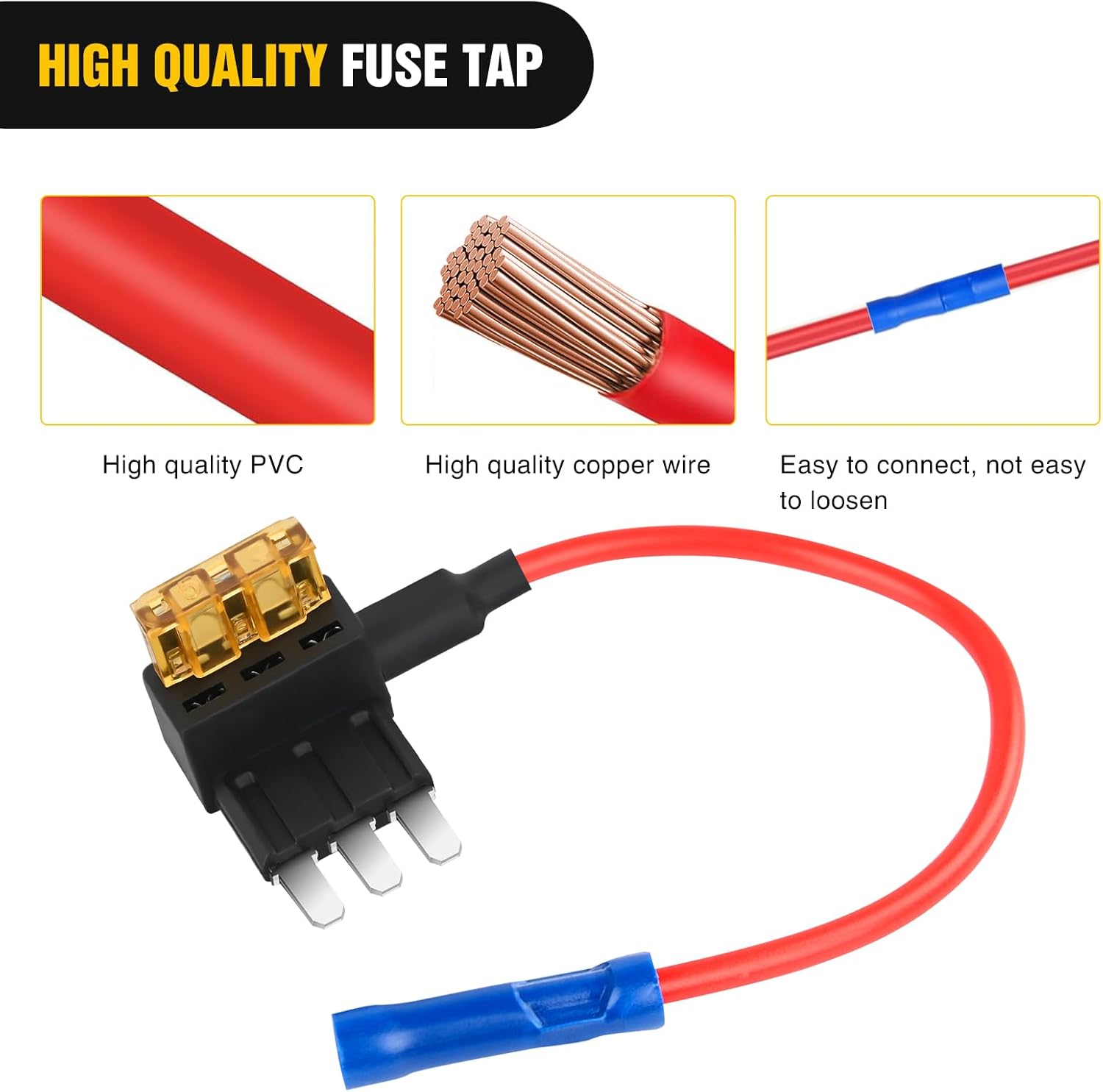 MICRO3 blade fuse tap for automotive accessory circuit protection MICRO3 blade fuse tap for automotive accessory circuit protection