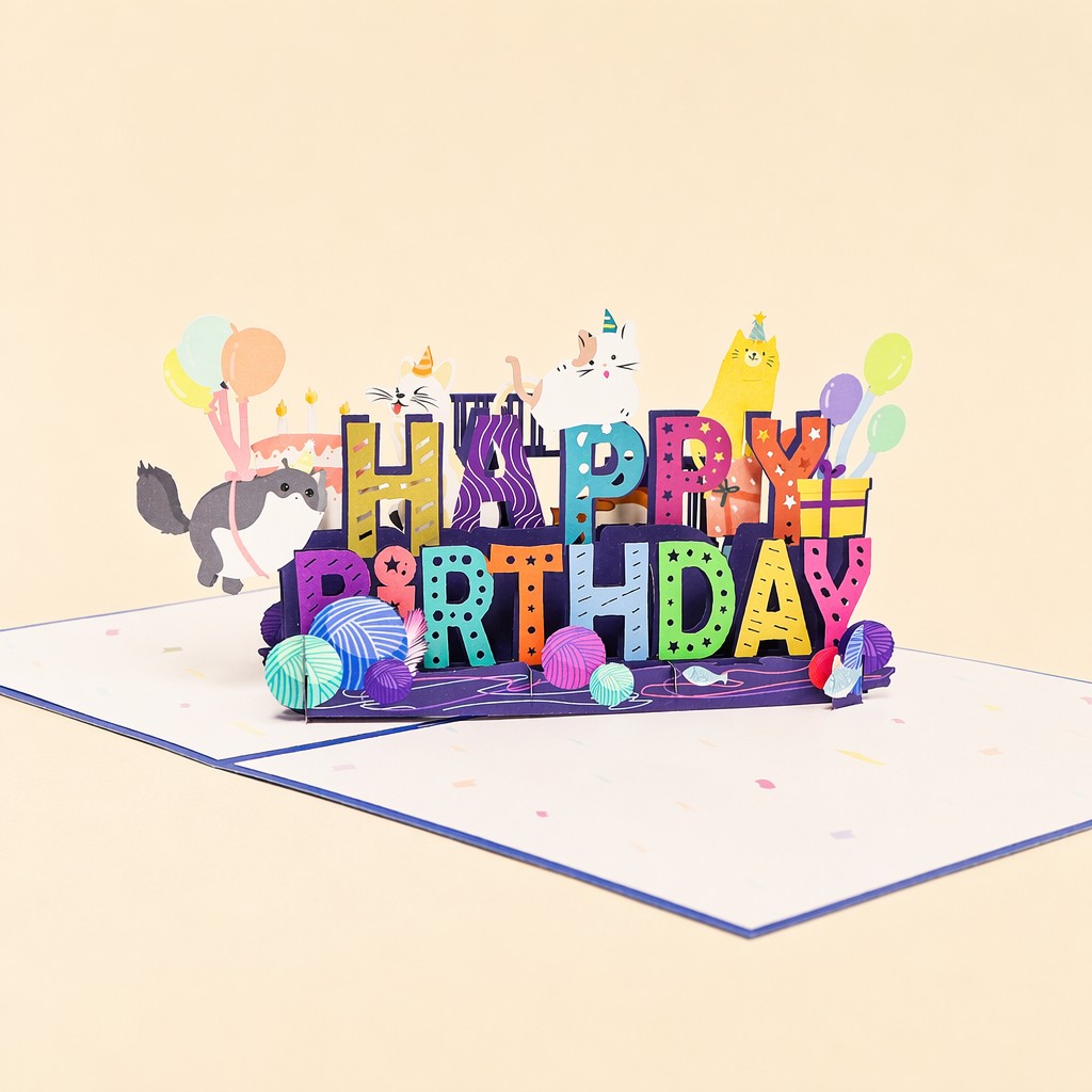 cute cat birthday card cute cat birthday card