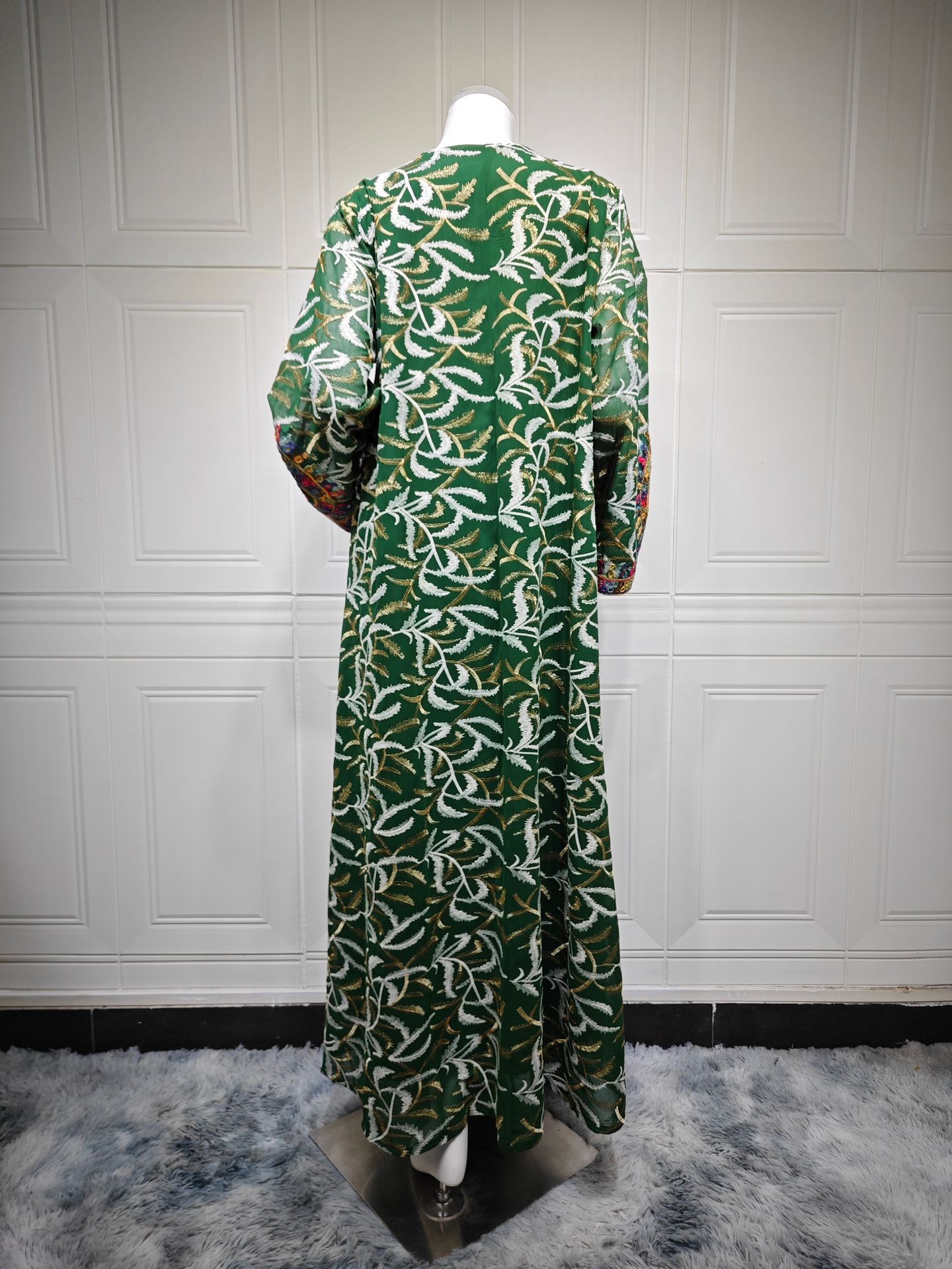 Embroidered Abaya Dress AB526 (11) Embroidered Abaya Dress AB526 (11)