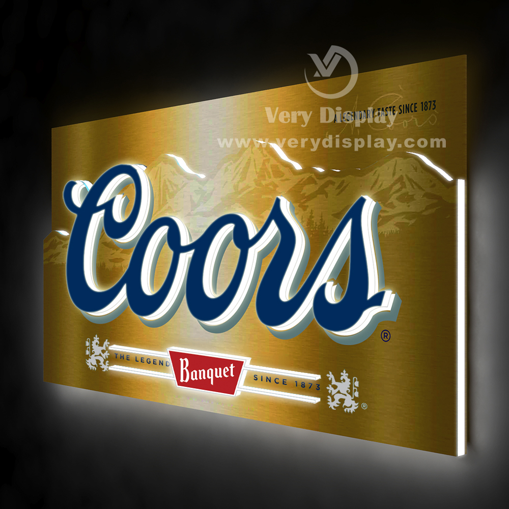 Coors Metal Light Sign