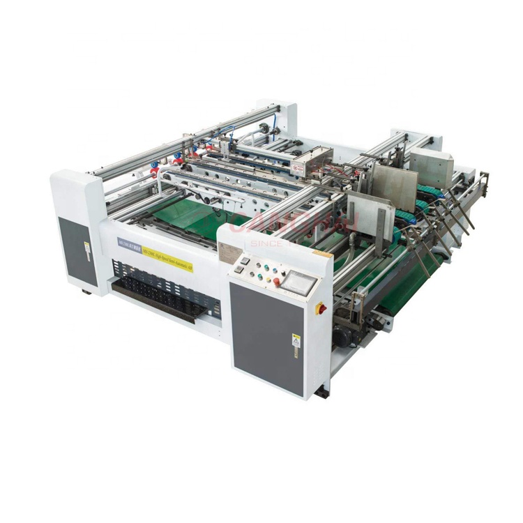 2 pcs box folder gluer machine semiautomatic5 2 pcs box folder gluer machine semiautomatic5