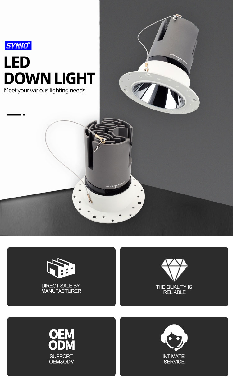 Trimless Adjustable Recessed LED Downlight Trimless Adjustable Recessed LED Downlight