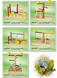 Wooden playground for bird