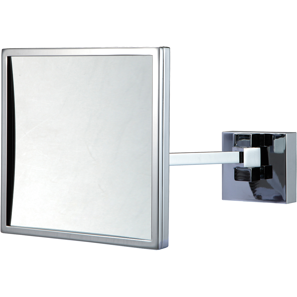 Magnifying wall mirror