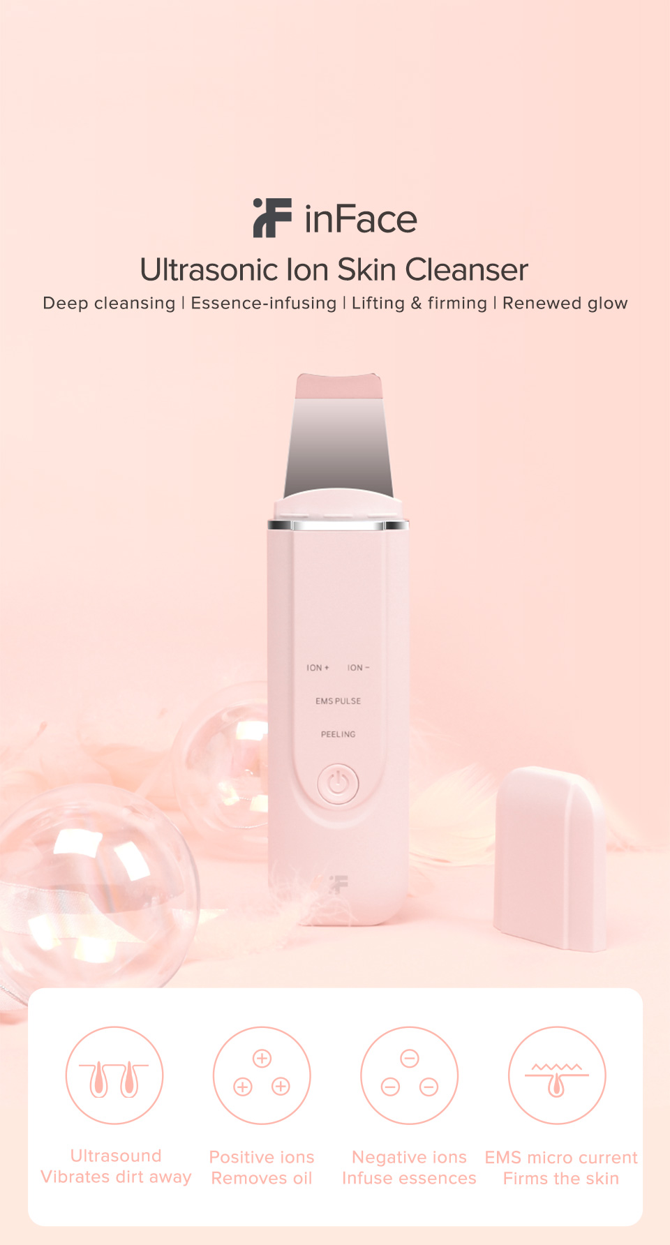 Xiaomi Inface Ultrasonic Ion Acne Cleansing Xiaomi Inface Ultrasonic Ion Acne Cleansing