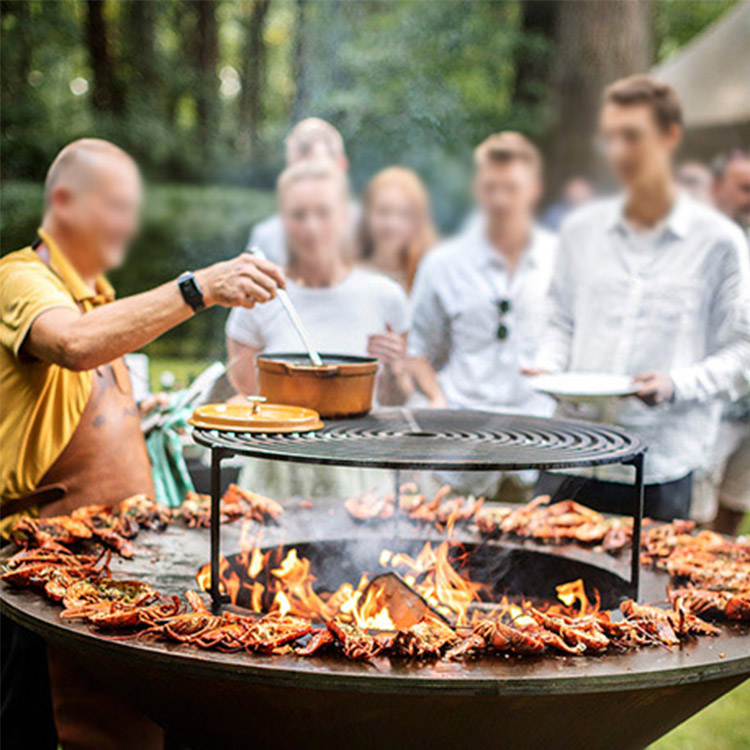 corten steel bbq grill