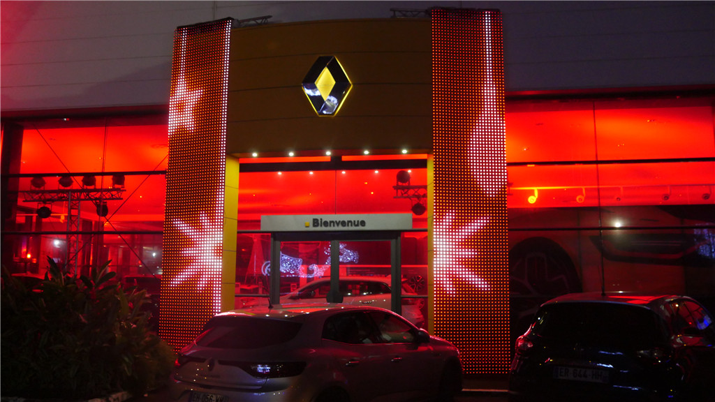 HD Mesh Flexible LED Pixel Dot Display HD Mesh Flexible LED Pixel Dot Display