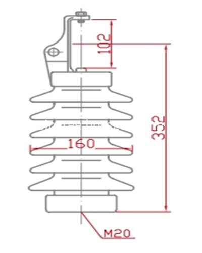 изолятор линии 57-22 line post insulator 57-22