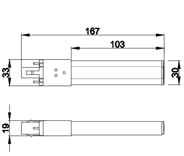PL-G23-12-6W G23 LED Tube Light PL Light size PL-G23-12-6W G23 LED Tube Light PL Light size