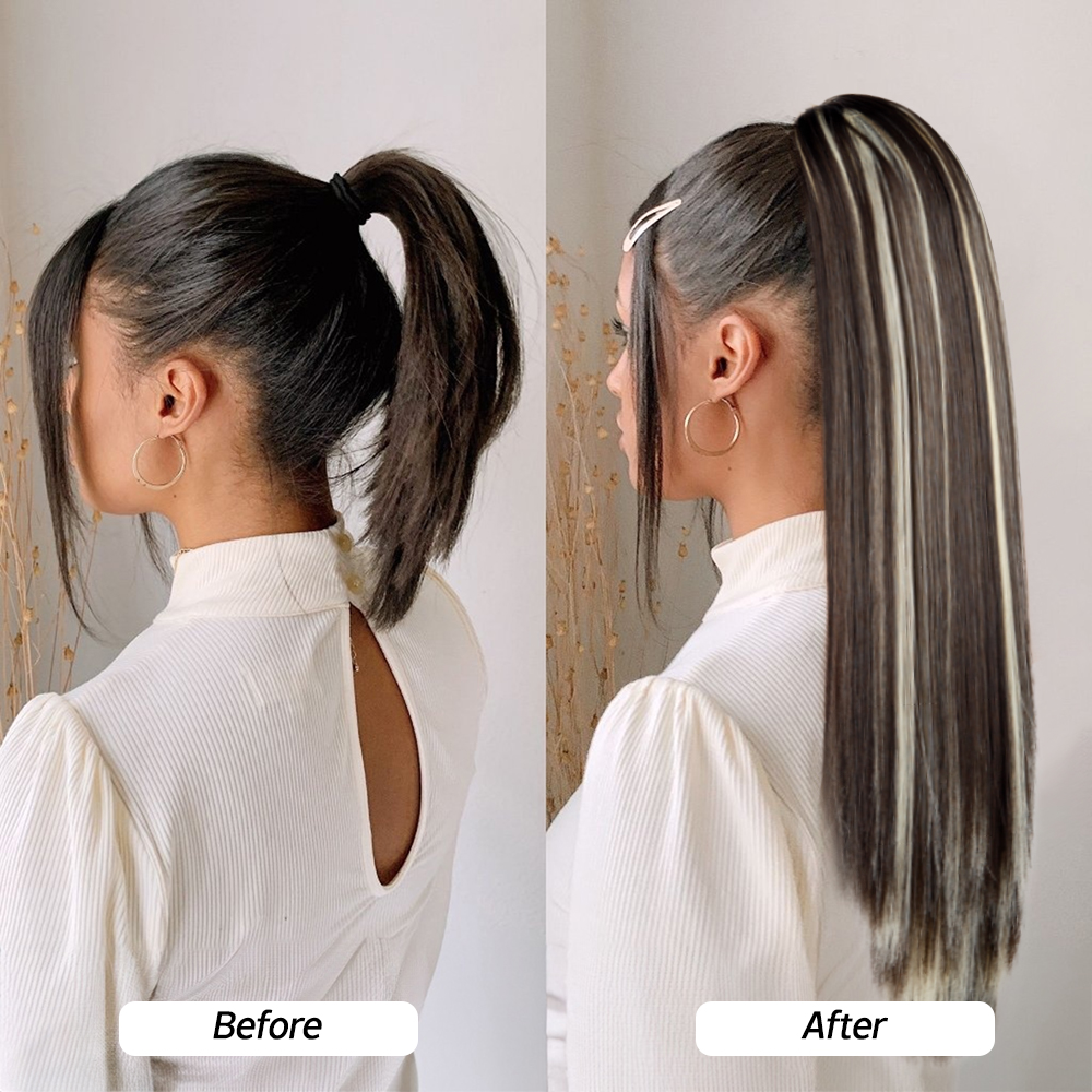Claw Clip In Ponytail Straight