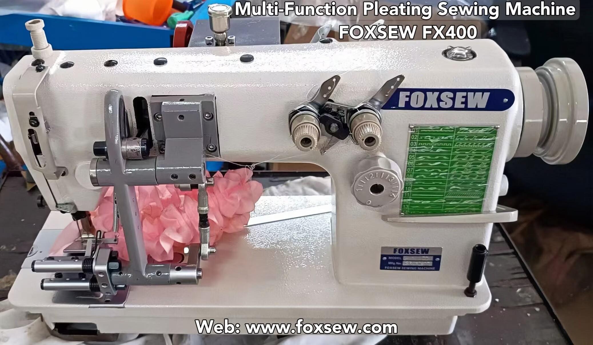 Multi Function Pleating Sewing Machine FOXSEW FX400 -14 Multi Function Pleating Sewing Machine FOXSEW FX400 -14