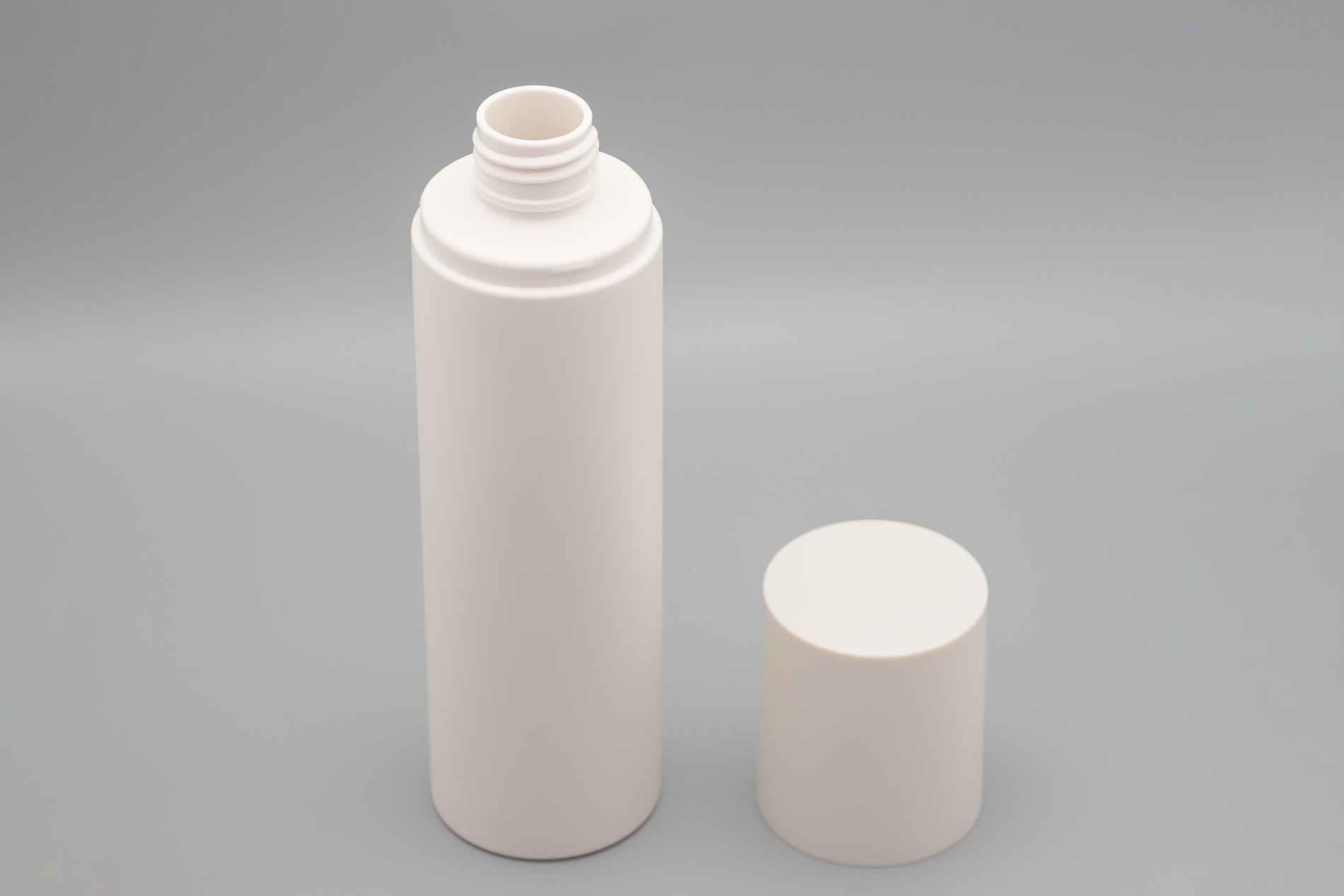 200 ML Matte White Cylinder PET Bottle With Hood 200 ML Matte White Cylinder PET Bottle With Hood