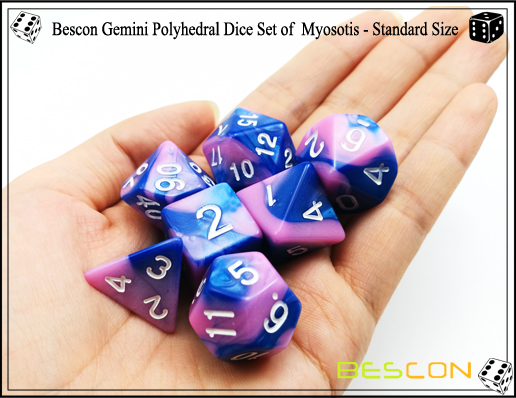 Bescon Gemini Würfel Set von Myosotis-2 Bescon Gemini Dice Set of Myosotis-2