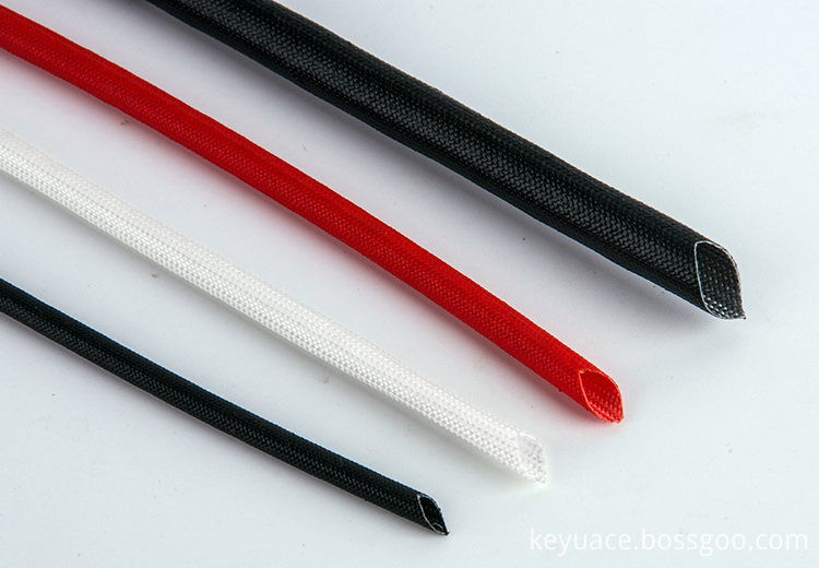 flexibility silicone coated braided fiberglass sleeves