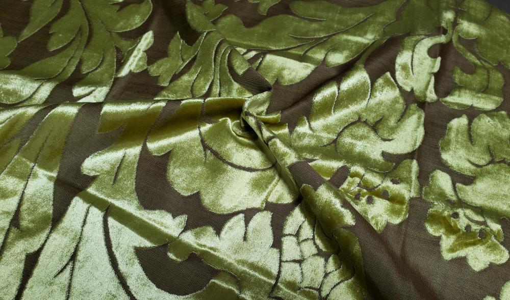 Jacquard Sofa Fabric Green A Jacquard Sofa Fabric Green A