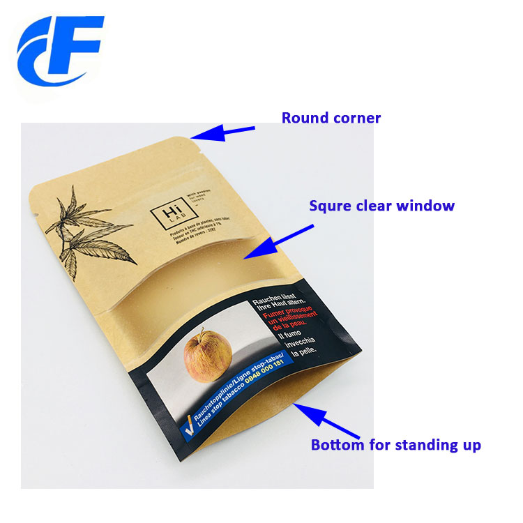 túi giấy trong suốt clear-window-paper-pouch
