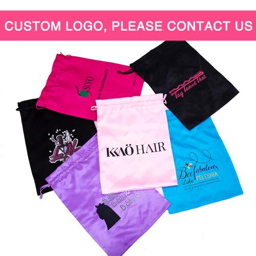 Custom Large Satin Pouch Drawstring Bags With Logo Supplier, Supply Various Custom Large Satin Pouch Drawstring Bags With Logo of High Quality