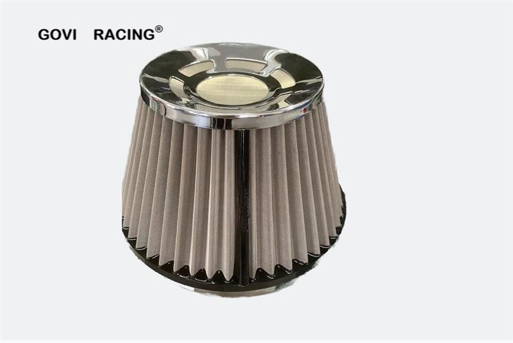 6inch Neck PU Bottom Car Air Filter With Stainless Steel3 6inch Neck PU Bottom Car Air Filter With Stainless Steel3