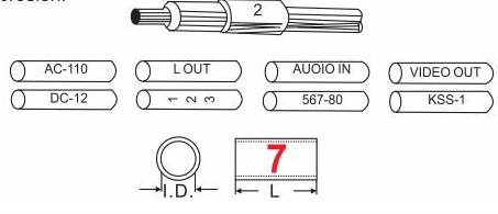 O Type Cable Marker Tube Type and PVC material O Type Marker Tube Material Cable