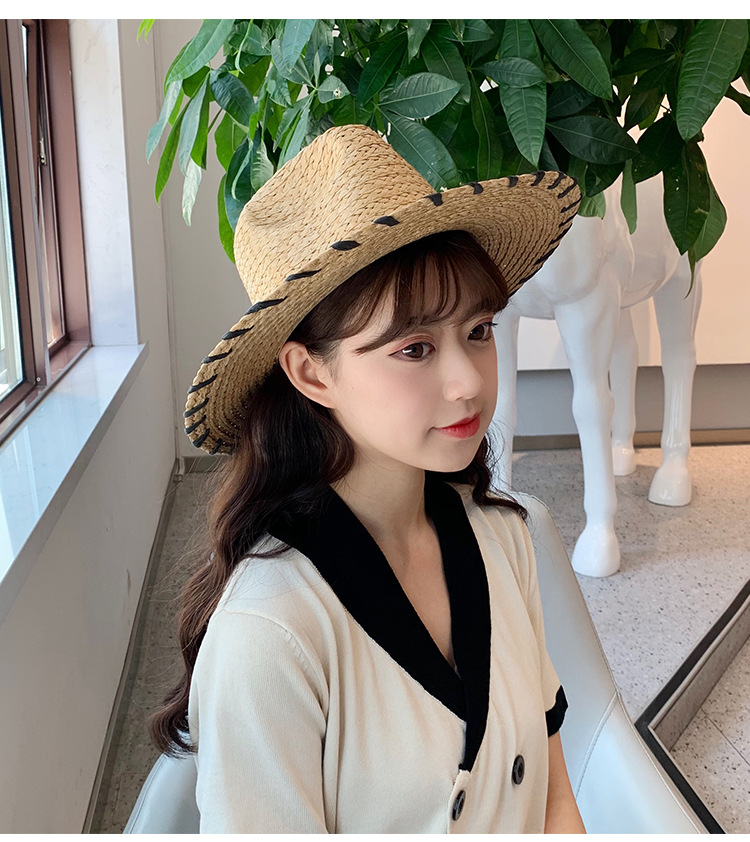 China summer straw hat beach straw hat paper straw hat panama straw hat for women