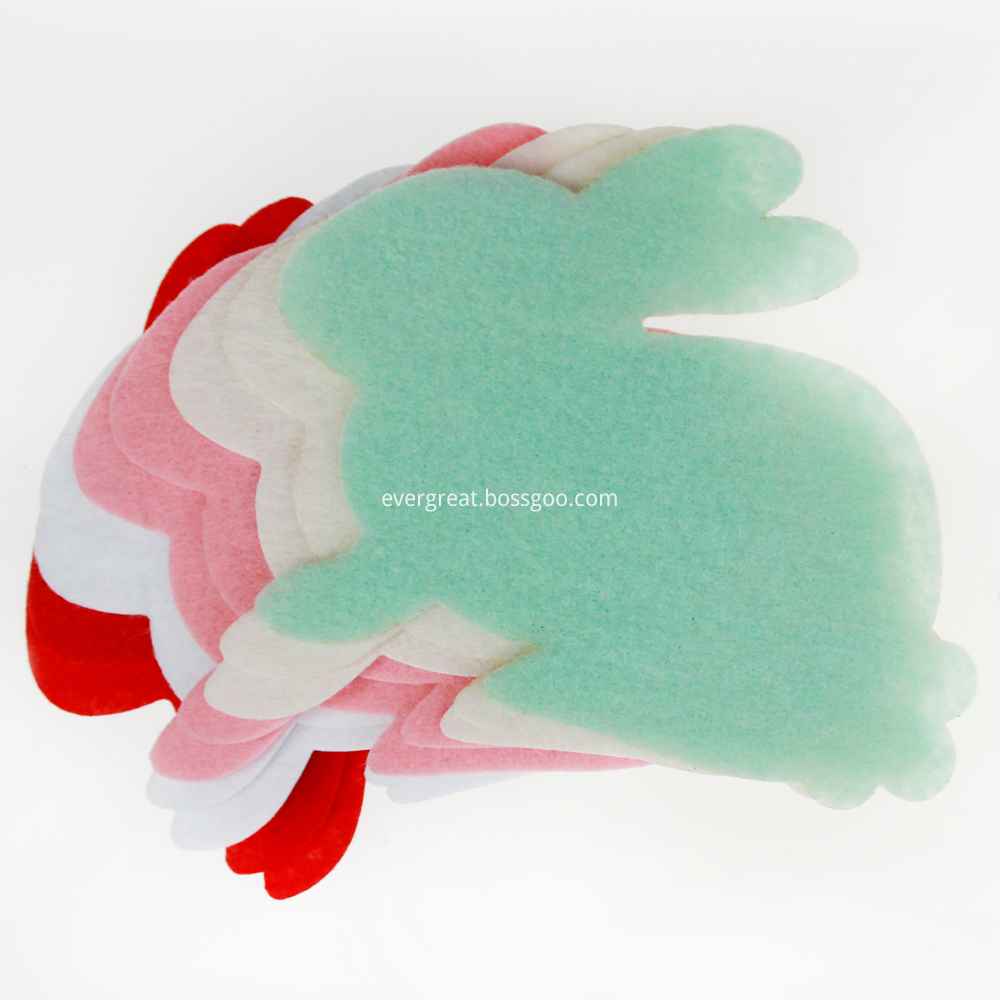 Easter bunny diecut felt decoration sheet Easter bunny diecut felt decoration sheet
