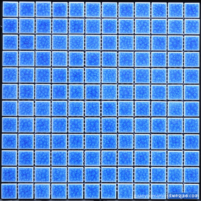 23x23 Blue Swimming Pool Porcelain Mosaic