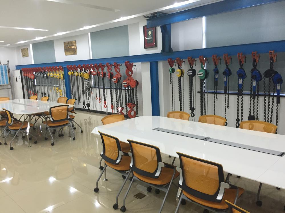 레버 체인 호이스트 샘플 룸 Lever Chain Hoist sample room