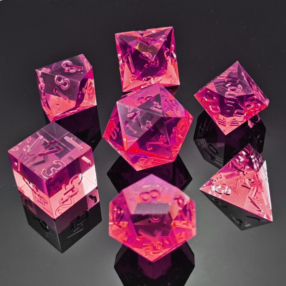 Clear Unpainted Sharp Edge Dnd Dice Set 3 Clear Unpainted Sharp Edge Dnd Dice Set 3