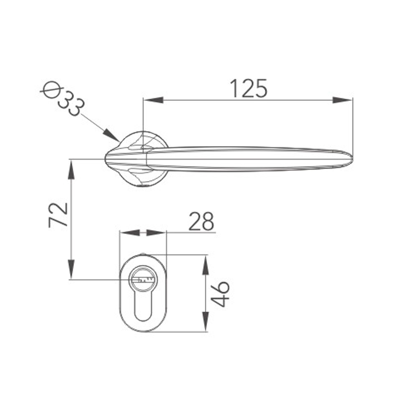 Minimalist split lock Minimalist split lock